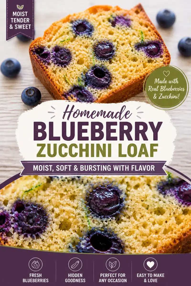 Amazingly Moist Blueberry Zucchini Loaf You’ll Love to Bake 8 Amazingly Moist Blueberry Zucchini Loaf