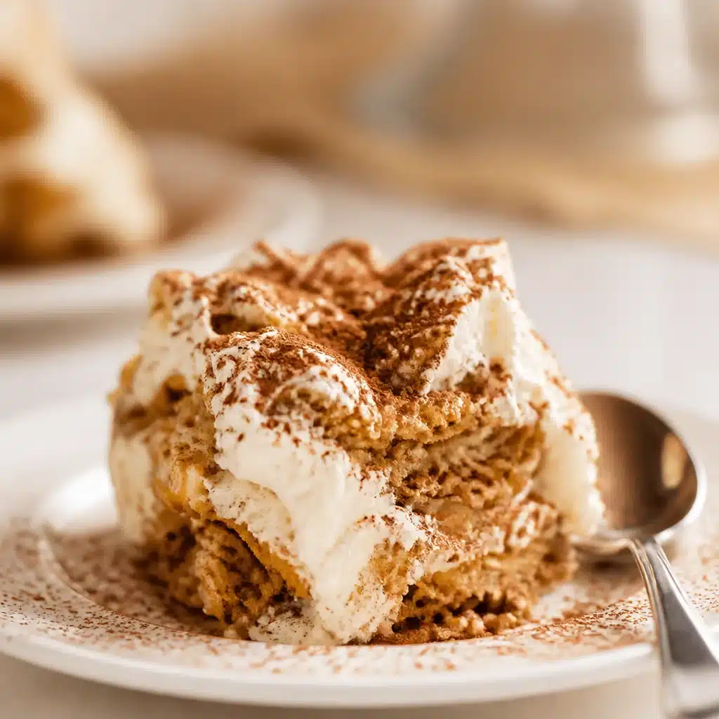Classic Espresso Trifle layers of coffee-soaked ladyfingers and creamy mascarpone.