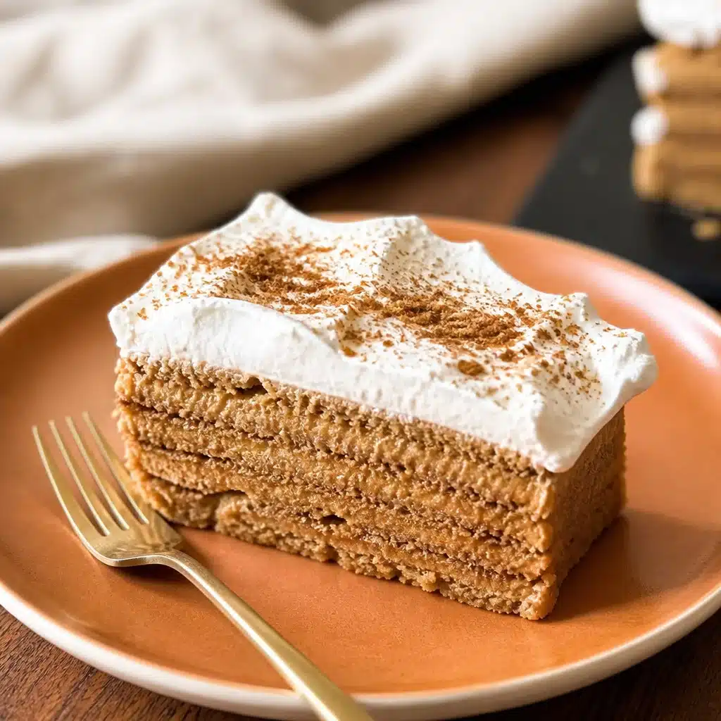 Creamy pumpkin mascarpone dessert with layers, ideal for fall celebrations.