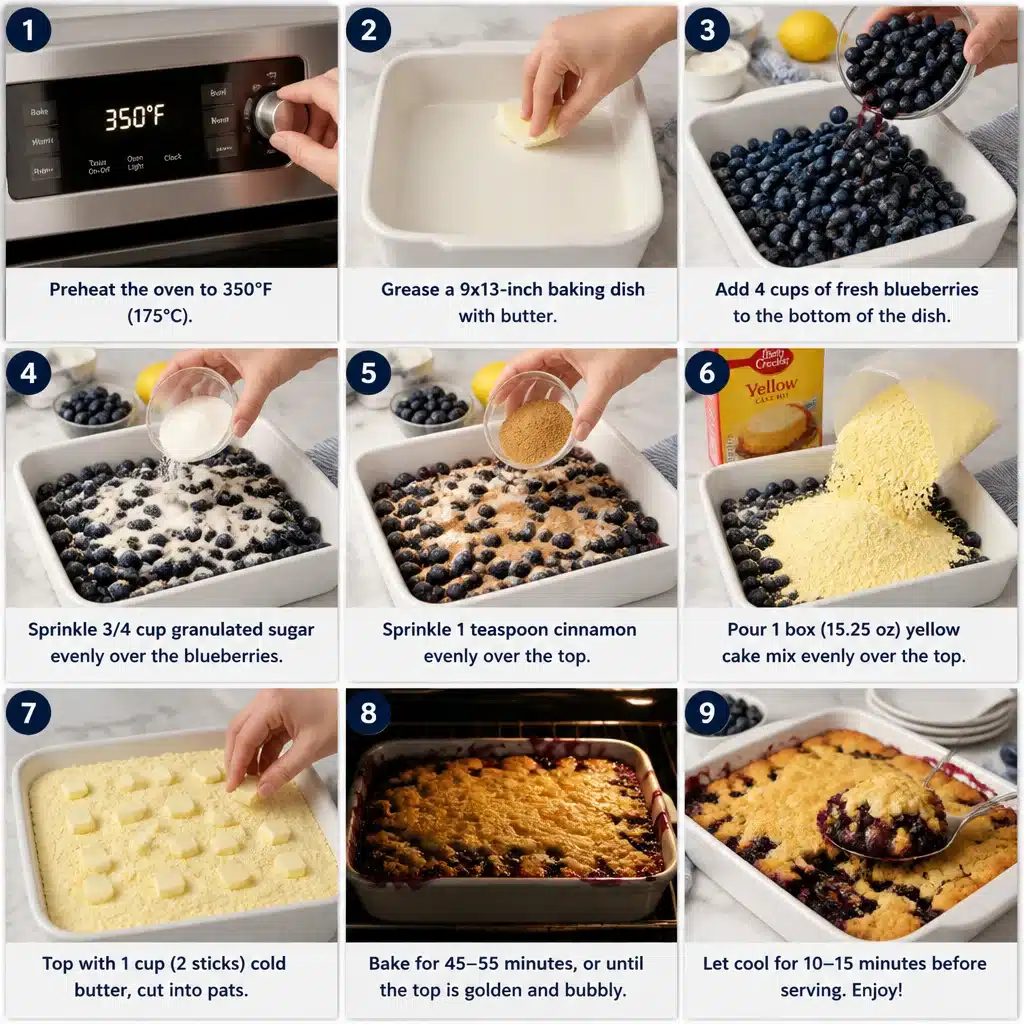 Delicious Easy Blueberry Dump Cake Recipe with Just 5 Ingredients! 9 Delicious Easy Blueberry Dump Cake Recipe with Just 5 Ingredients!