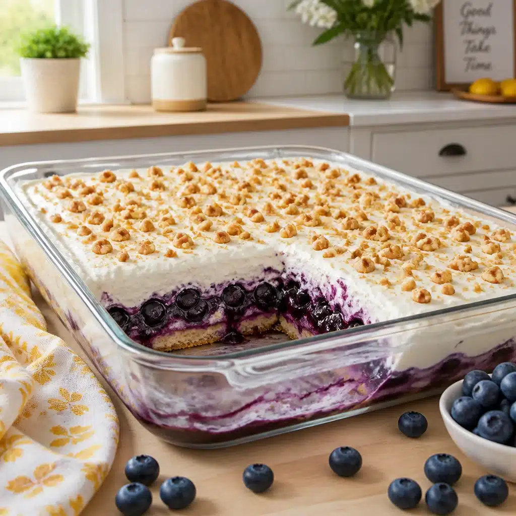 Delicious Homemade Blueberry Layered Dessert - A Vintage Treat 5 Delicious Homemade Blueberry Layered Dessert - A Vintage Treat