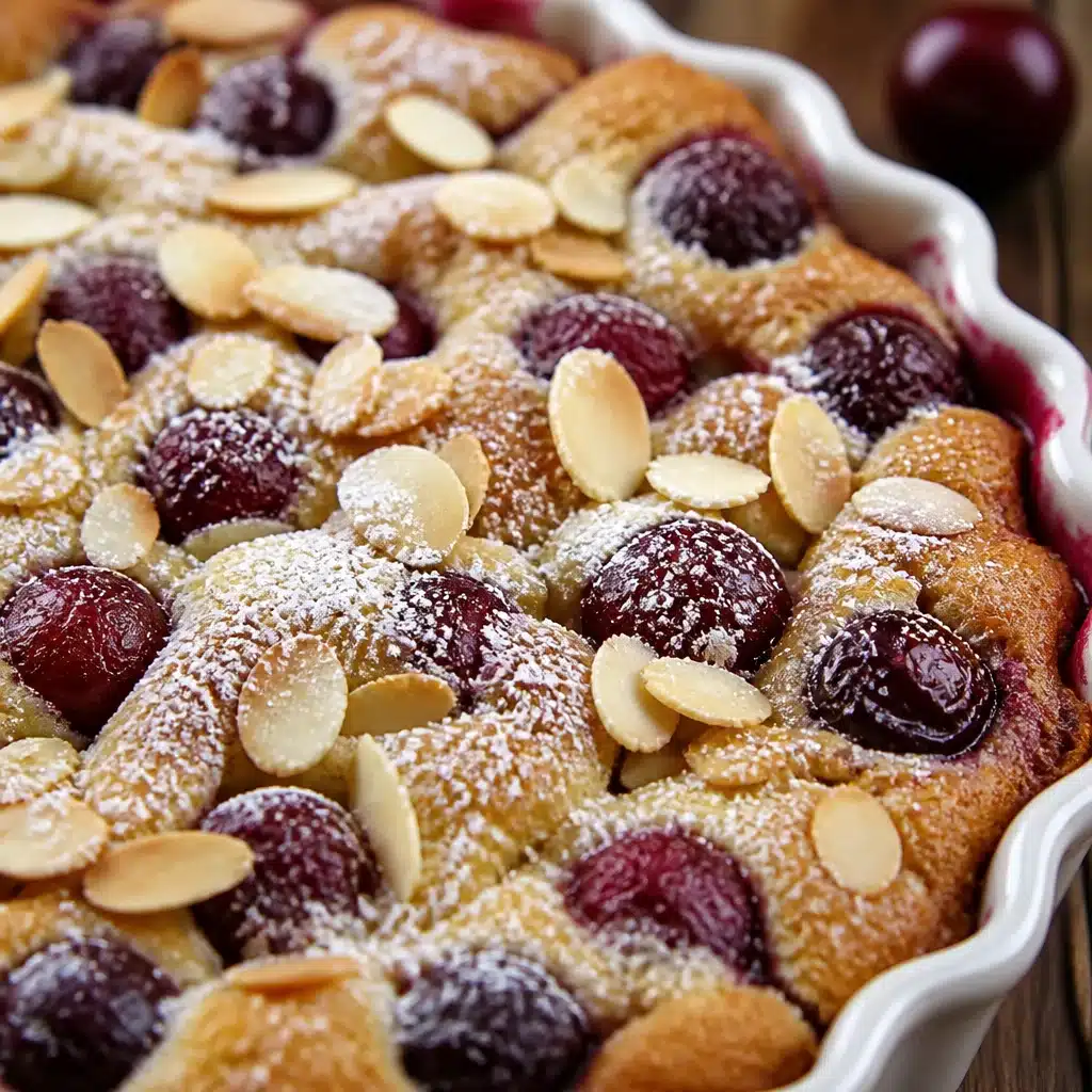 Delicious Homemade Cherry Custard (Easy Vintage Recipe) 4 Homemade cherry custard dessert made with fresh cherries and a creamy custard base.
