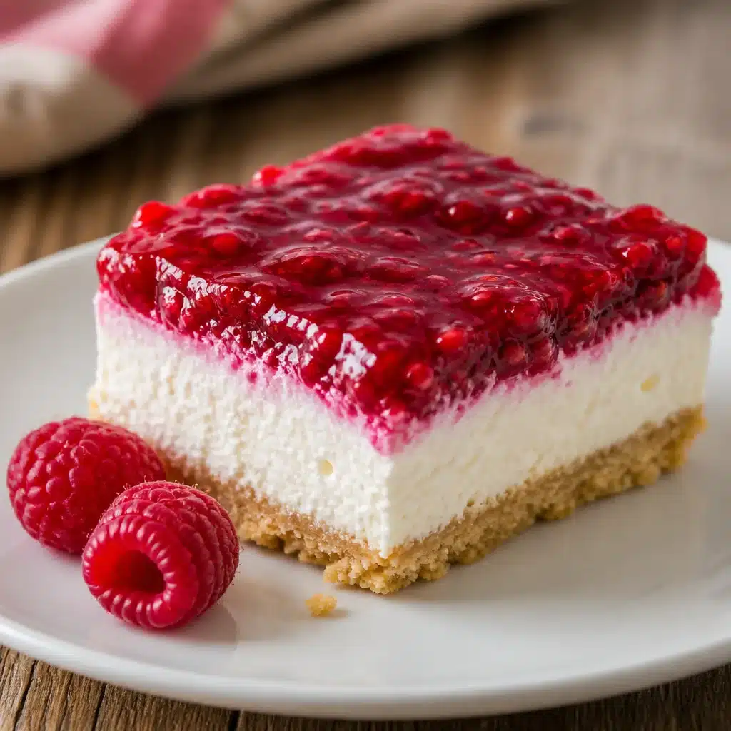 Delicious Homemade Raspberry No Bake Pie - A Simple Vintage Delight 4 Homemade Raspberry No Bake Pie with fresh raspberries on top of a graham cracker crust