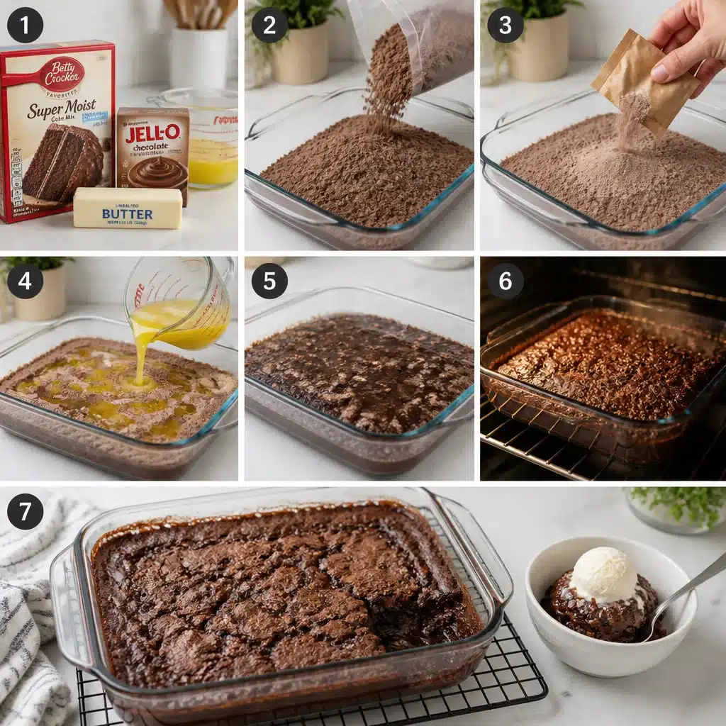 Deliciously Easy Chocolate Dump Cake Recipe (Just 5 Ingredients!) 9 - Easy Chocolate Dump Cake Recipe (Just 5 Ingredients!)