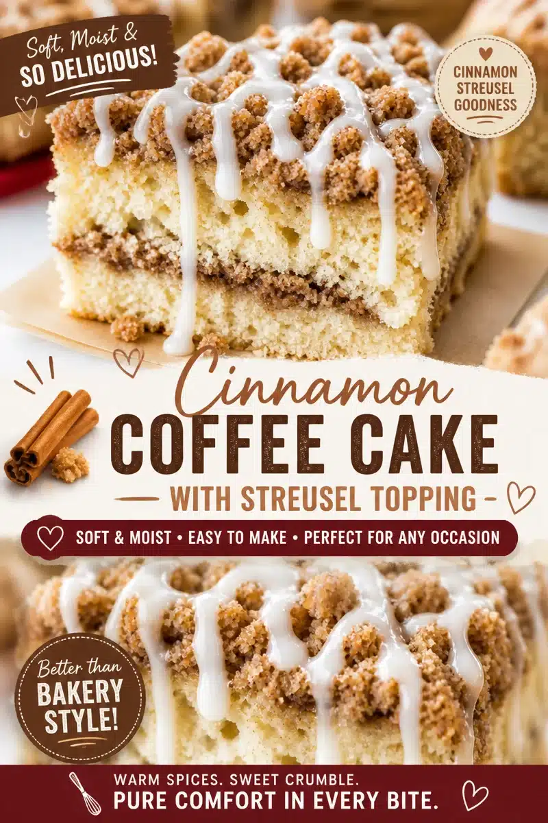 Deliciously Moist Bakery Style Cinnamon Crumb Cake Recipe 8 Deliciously Moist Bakery Style Cinnamon Crumb Cake Recipe