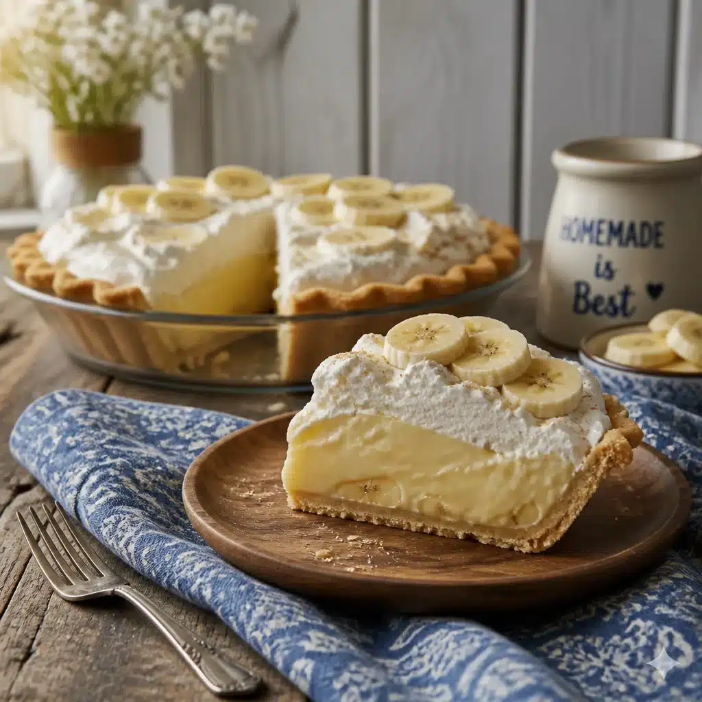 - Homemade Banana No Bake Pie (Easy Vintage Recipe)
