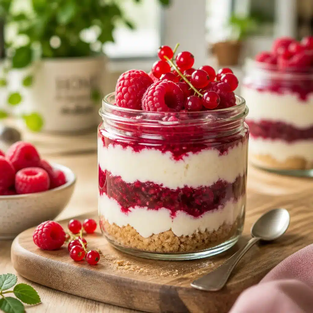 Easy No-Bake Raspberry Cheesecake Jars for Delicious Gatherings
