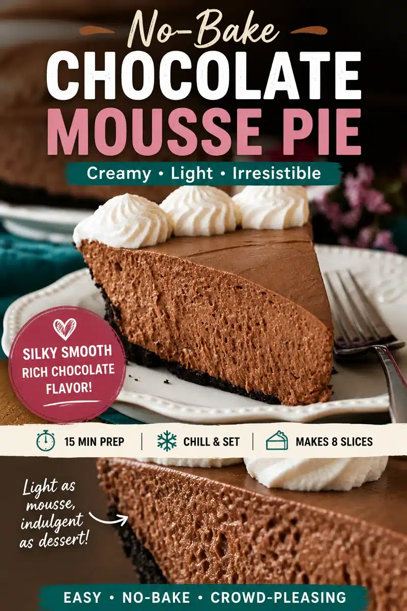 Easy Old-Fashioned Chocolate Icebox Pie: A No-Bake Delight! 10 Easy Old-Fashioned Chocolate Icebox Pie: A No-Bake Delight!