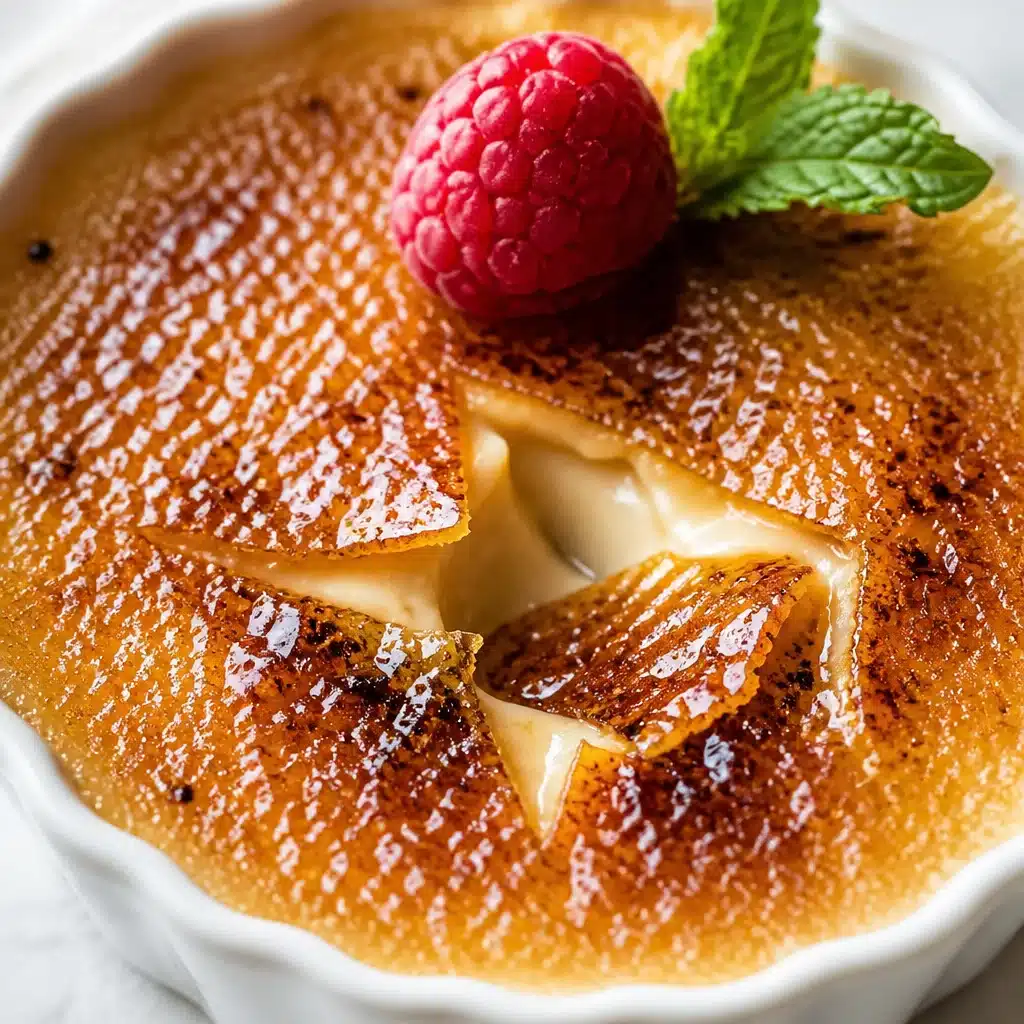 Homemade Espresso Custard served in a vintage dish with a sprinkle of cocoa powder.