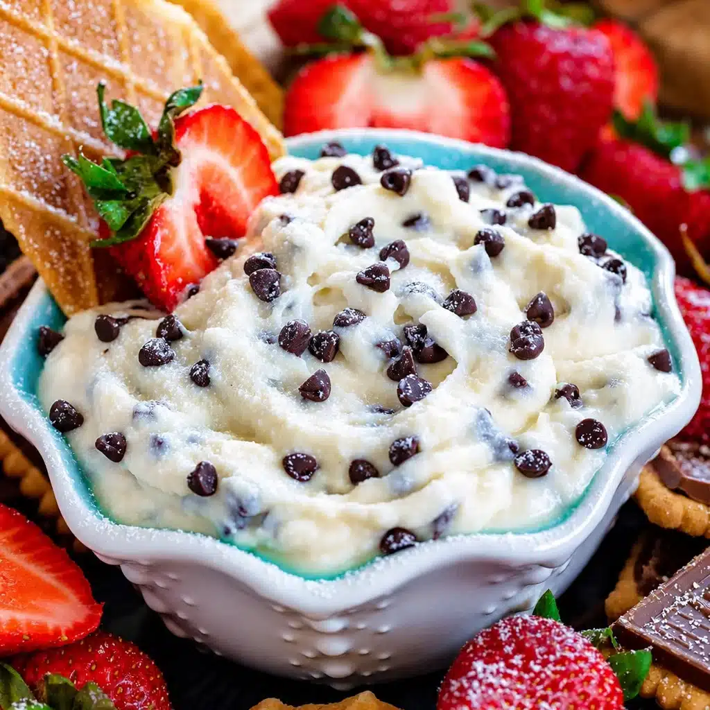 Indulgent Creamy Mocha Pudding Dip - Your Perfect Dessert Dip! 4 Creamy Mocha Pudding Dip served with assorted dippers, perfect dessert for parties.