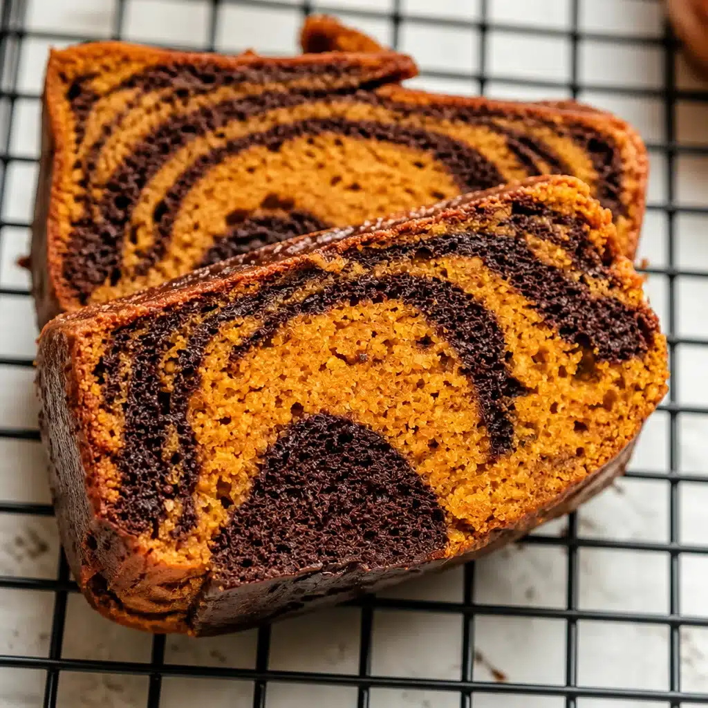 Moist Chocolate Swirl Pumpkin Bread That’s Truly Irresistible 5 Moist Chocolate Swirl Pumpkin Bread with rich chocolate and spiced pumpkin swirls.