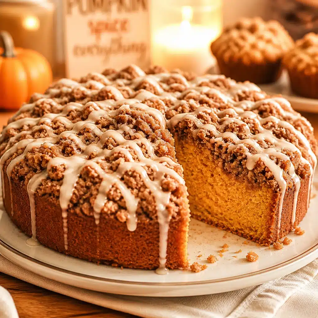 Moist Cinnamon Streusel Pumpkin Coffee Cake