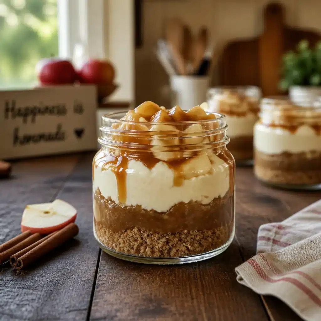 No-Bake Apple Cheesecake Jars - The Perfect Easy Dessert for a Crowd