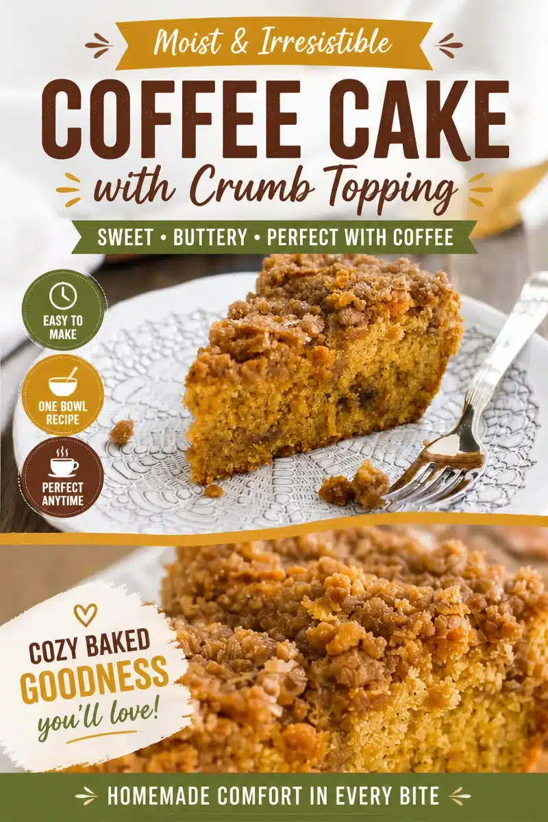 Spiced Sweet Potato Coffee Cake with Brown Sugar Crumble