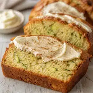 Delicious old-fashioned homemade creamy mascarpone zucchini bread with spices