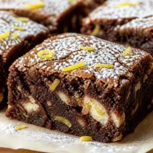 Delicious Lemon Ricotta Brownies with a moist, fudgy texture and bright lemon flavor.