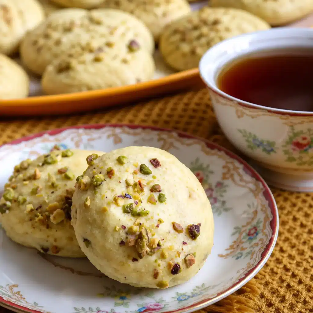 Delicious Pistachio Ricotta Biscotti topped with a rich glaze and crunchy pistachios.