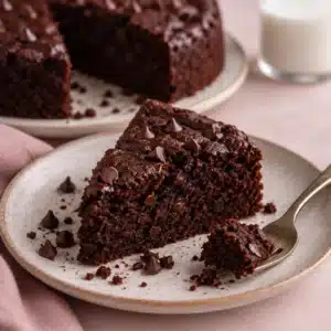 Deliciously rich Chocolate Espresso Ricotta Torte with a moist texture and deep chocolate flavor.