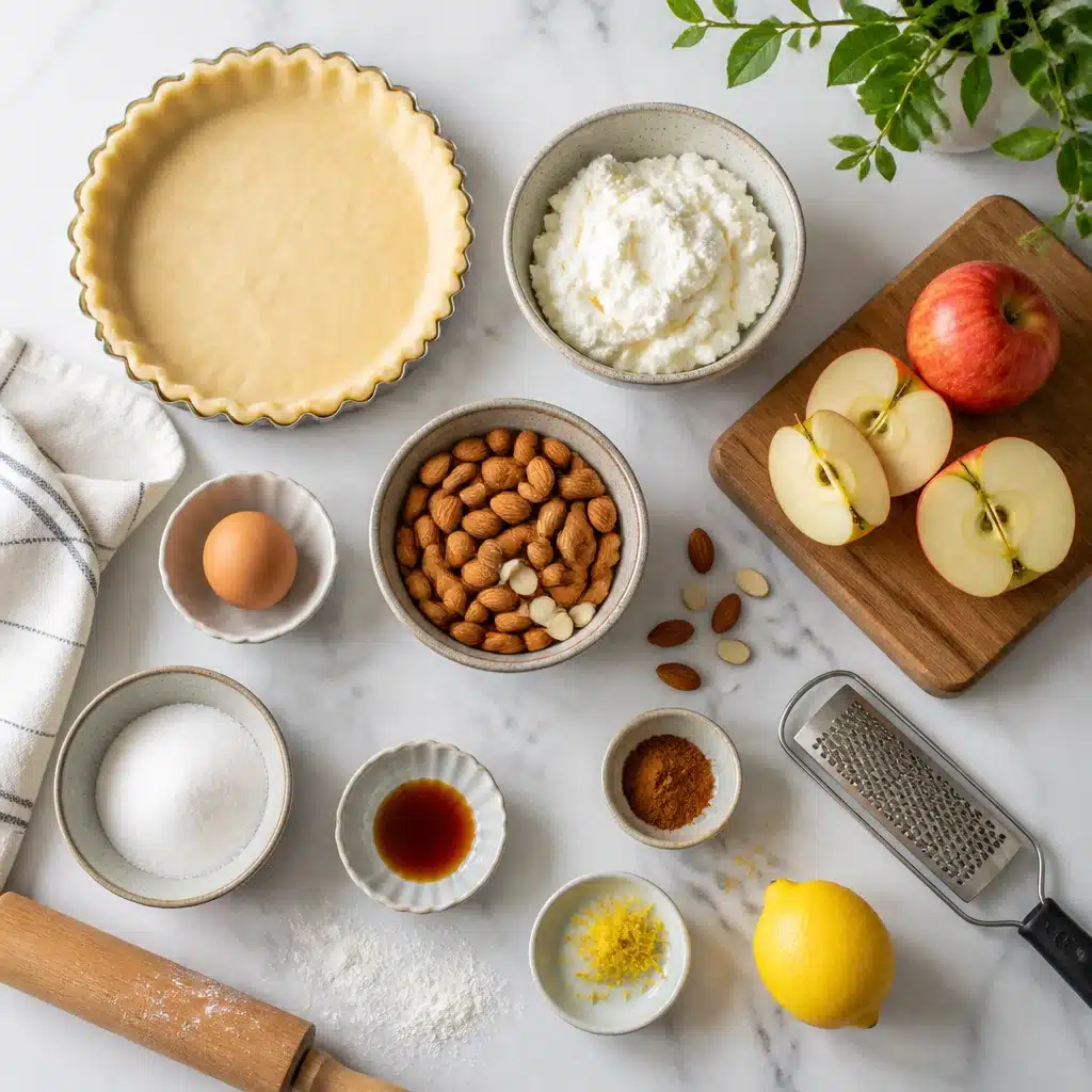 Almond Apple Ricotta Tart - A Deliciously Creamy Delight!