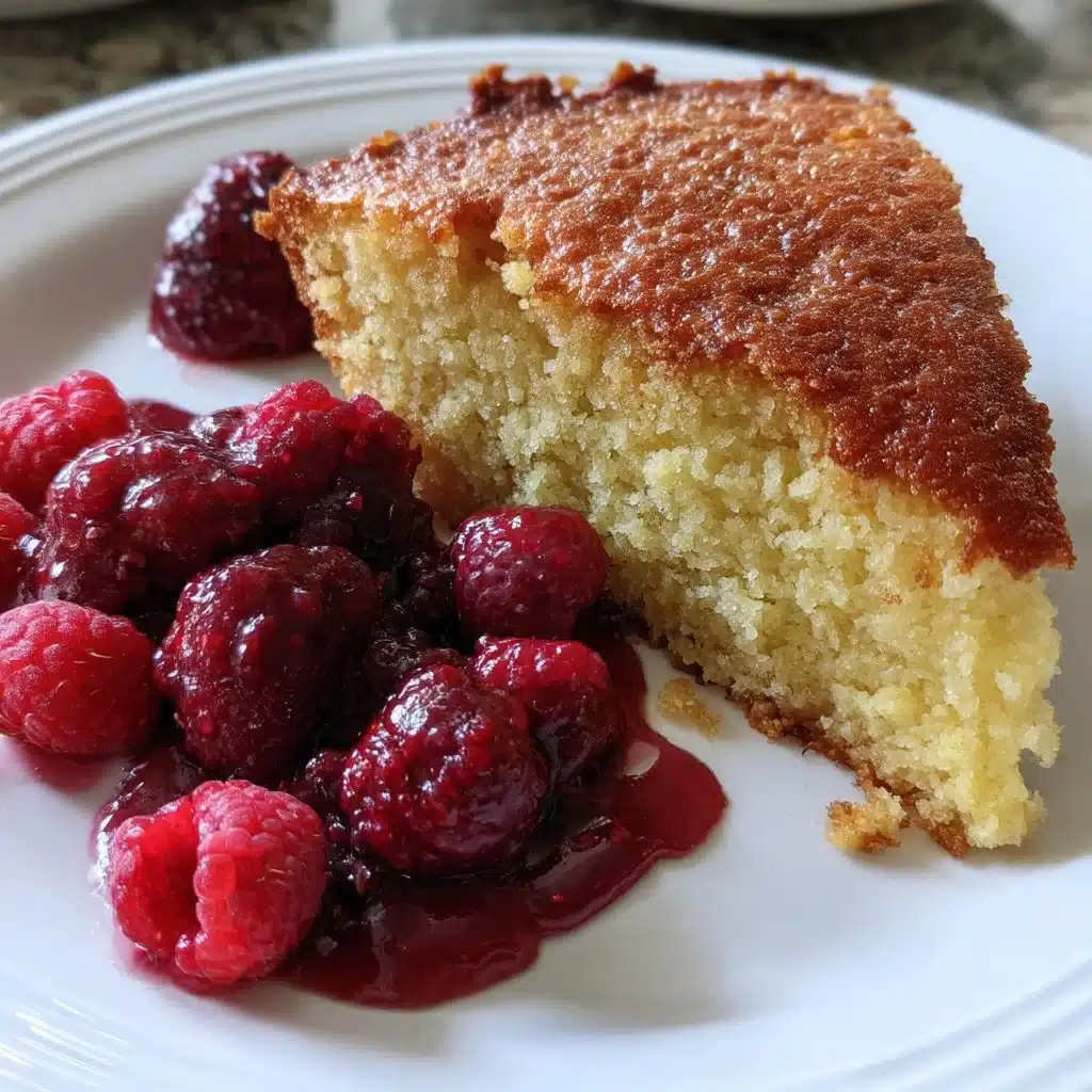 Almond Flour Snacking Cake with Berry Compote 6 Almond Flour Snacking Cake with Berry Compote