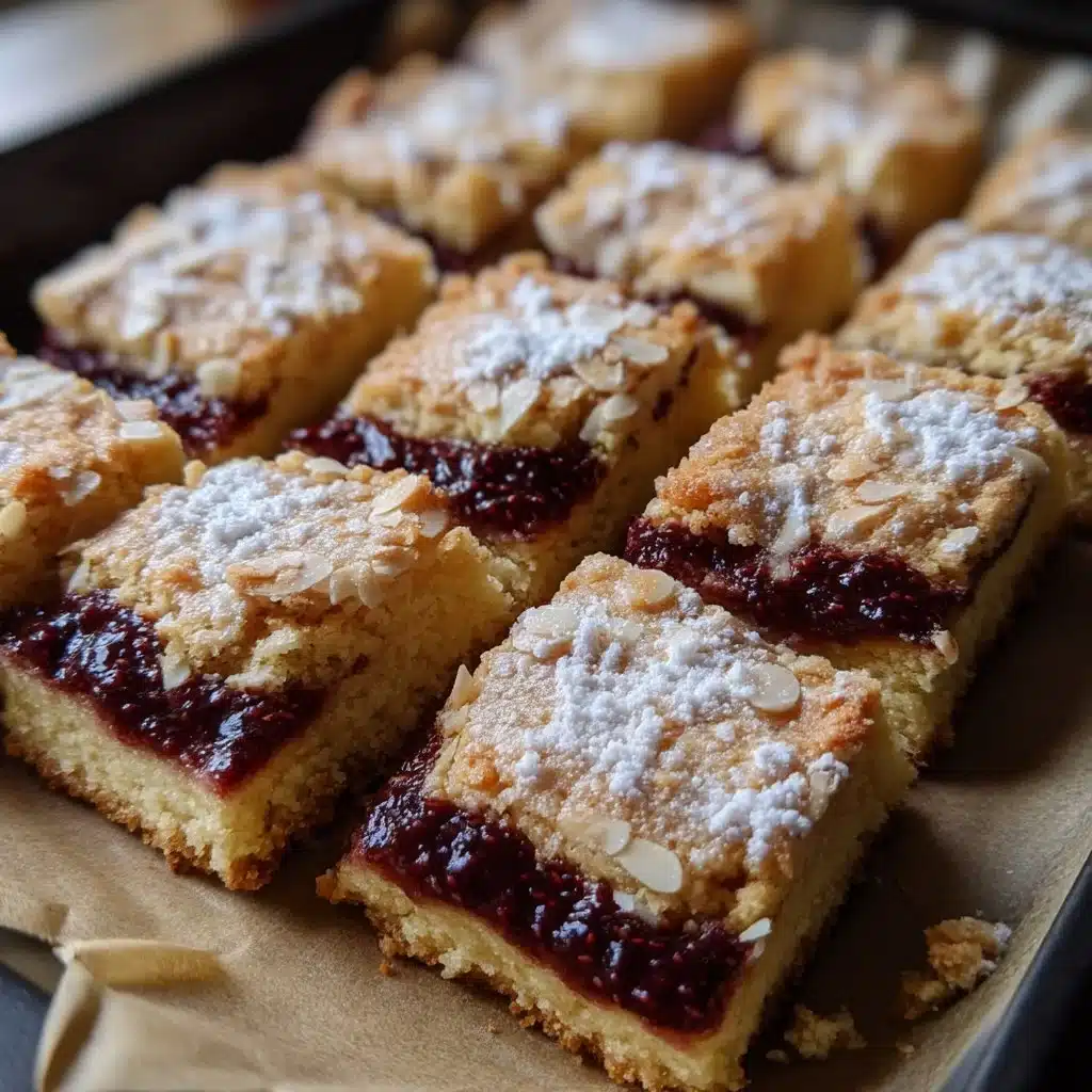 Almond Shortbread Bars with Blackberry Jam 4 Almond Shortbread Bars with Blackberry Jam
