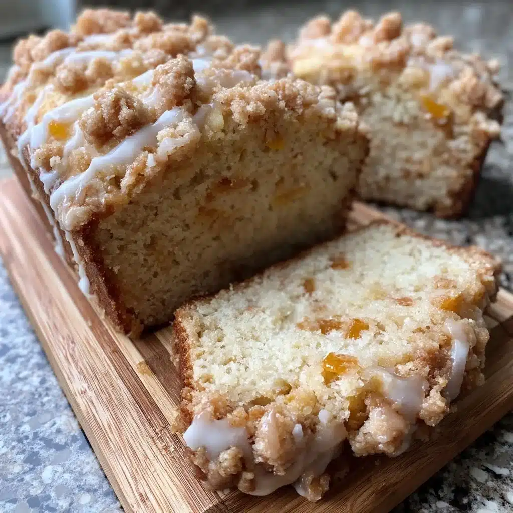 Apricot Crumb Loaf with Vanilla Glaze 3 Apricot Crumb Loaf with Vanilla Glaze