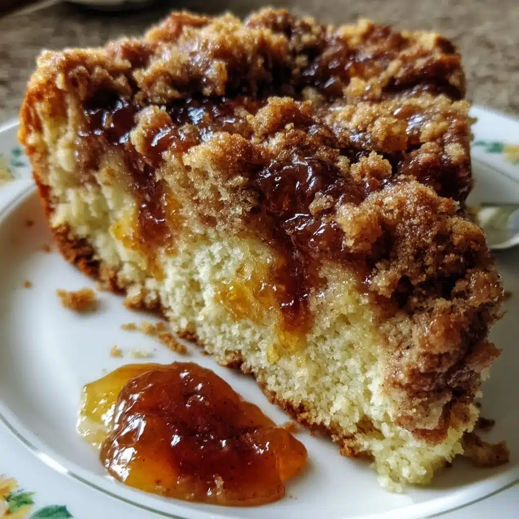 Apricot Jam Breakfast Cake with Crumb Topping