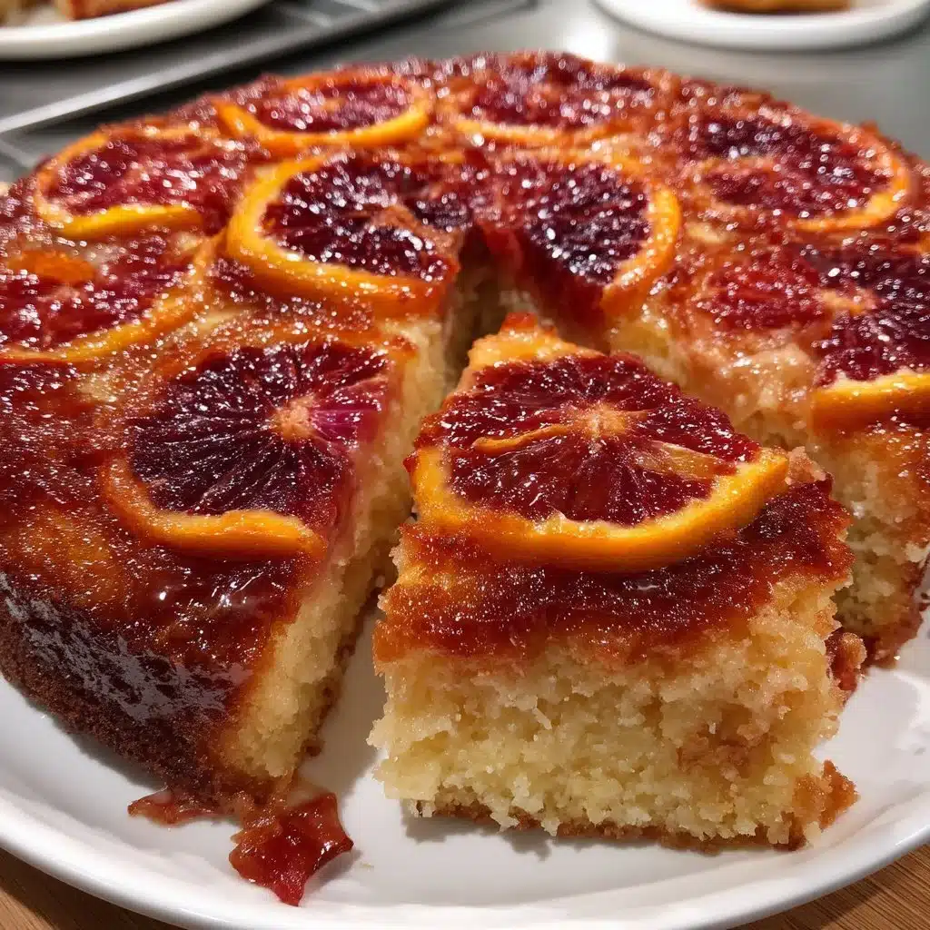 Blood Orange Ricotta Upside-Down Cake