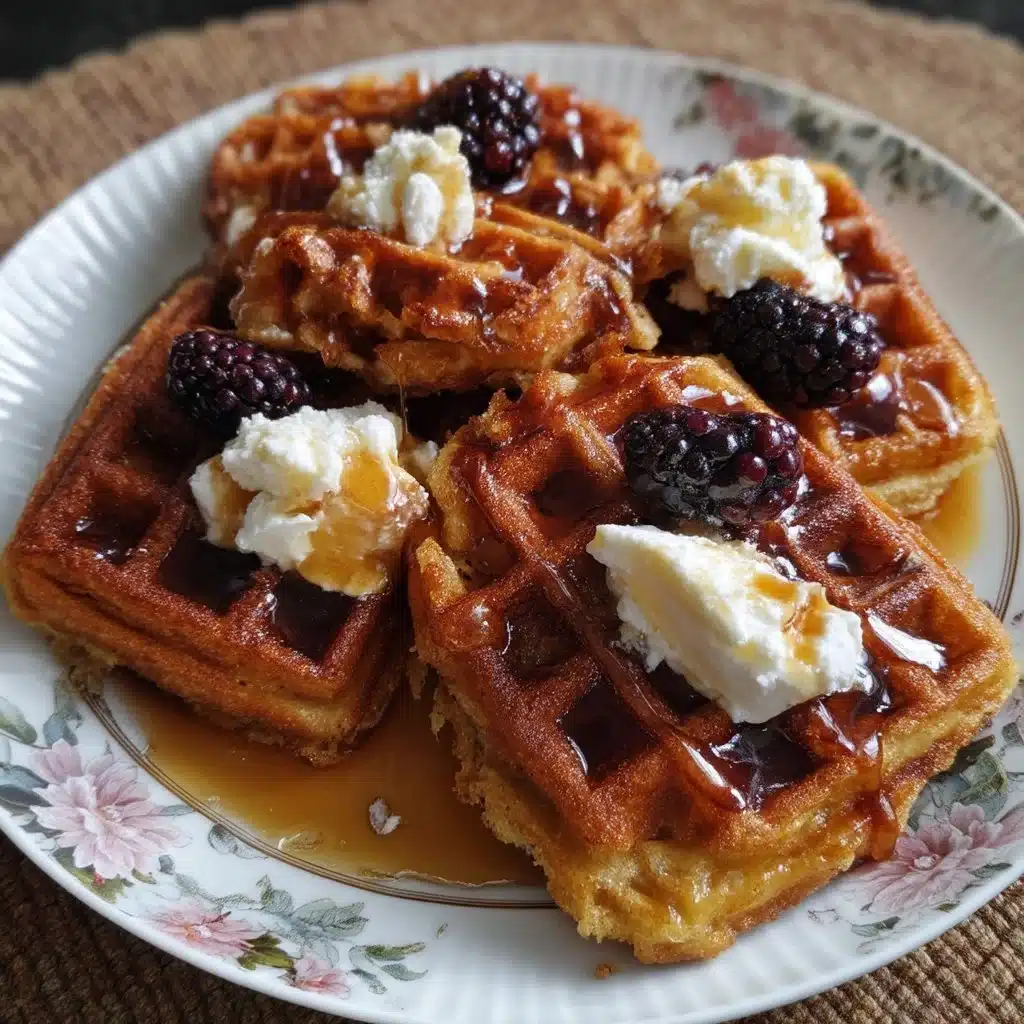 Brown Butter Ricotta Waffles – Crisp Edges – Vanilla Maple 5 Brown Butter Ricotta Waffles – Crisp Edges – Vanilla Maple