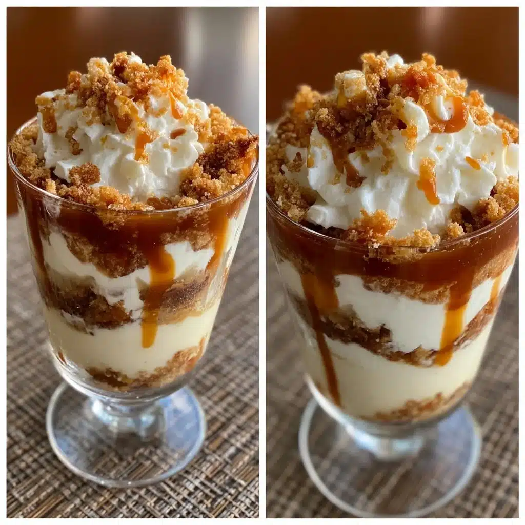 Caramel Latte Pudding Parfaits with Biscuit Crumbs 3 Caramel Latte Pudding Parfaits with Biscuit Crumbs