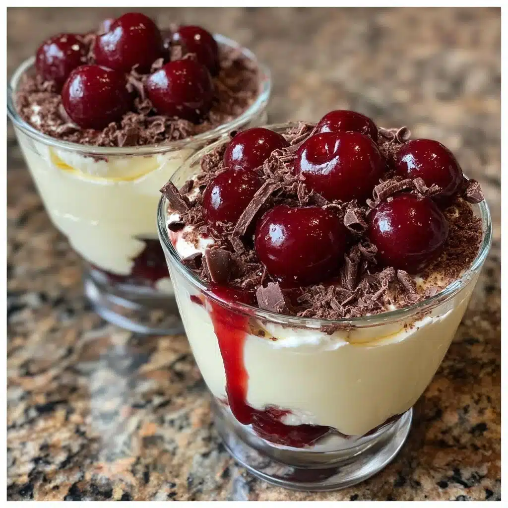 Cherry Amaretto Mousse Cups