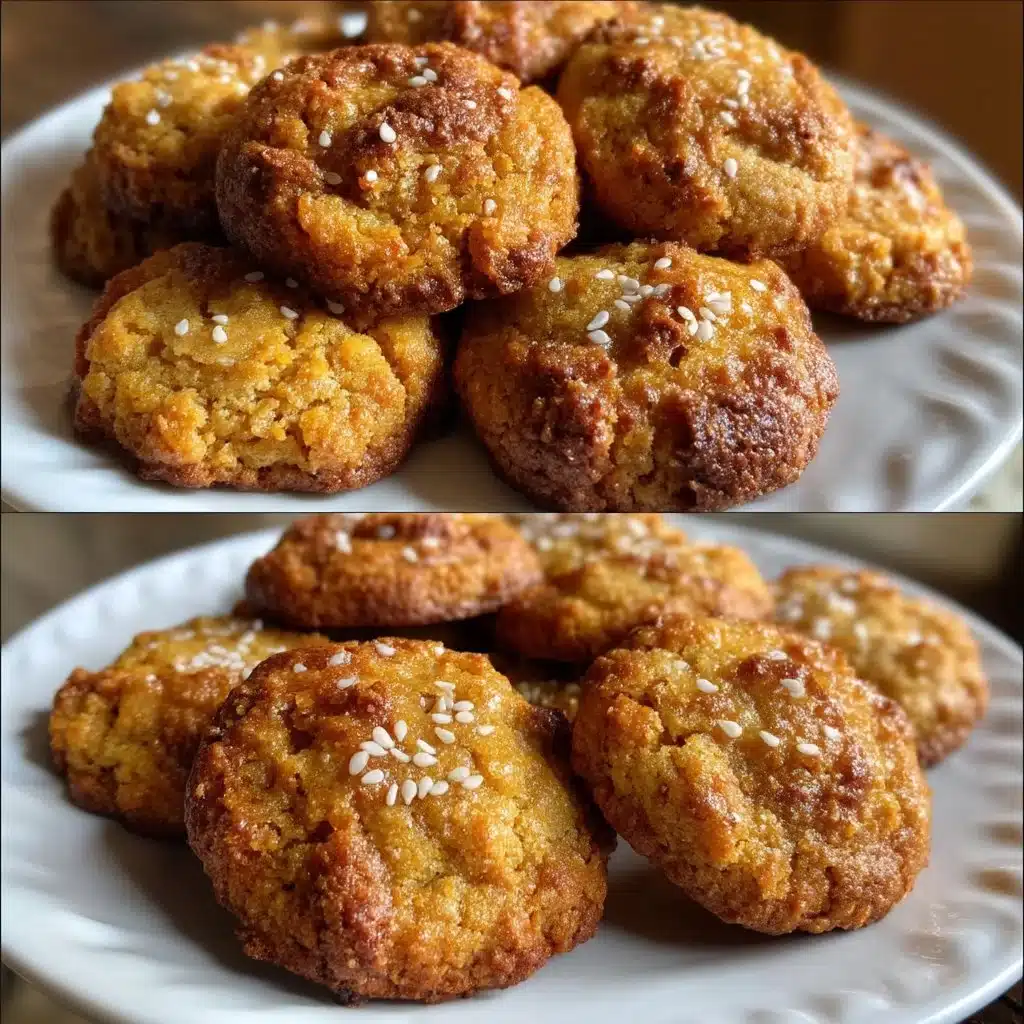 Chewy Honey Sesame Cookies with Orange Zest