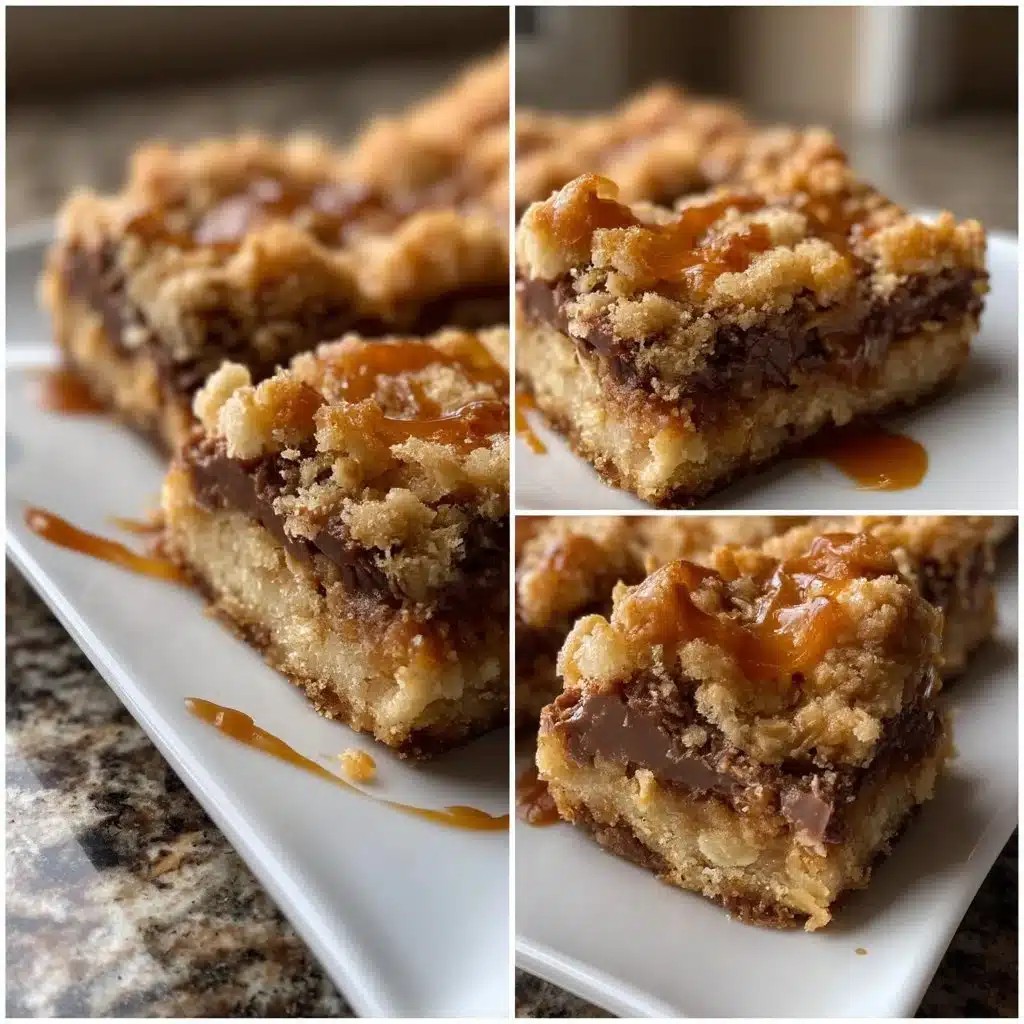 Chocolate Caramel Crumb Bars 3 Chocolate Caramel Crumb Bars