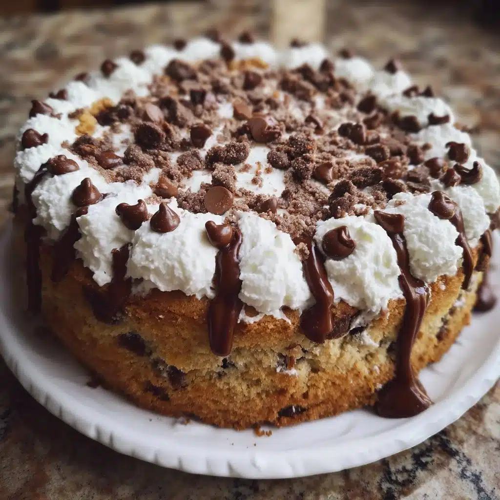 Chocolate Chip Cookie Cake with Mascarpone Frosting