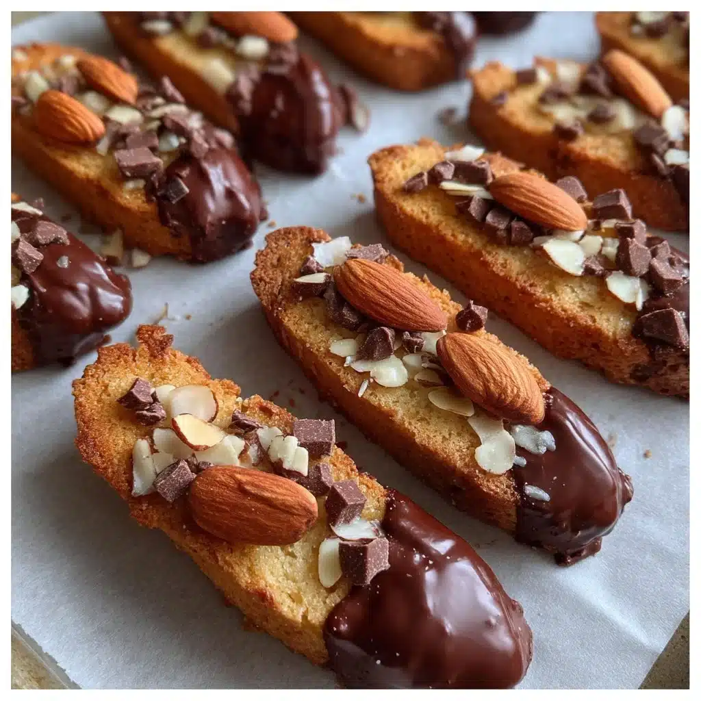 Chocolate-Dipped Almond Biscotti Sticks 5 Chocolate-Dipped Almond Biscotti Sticks