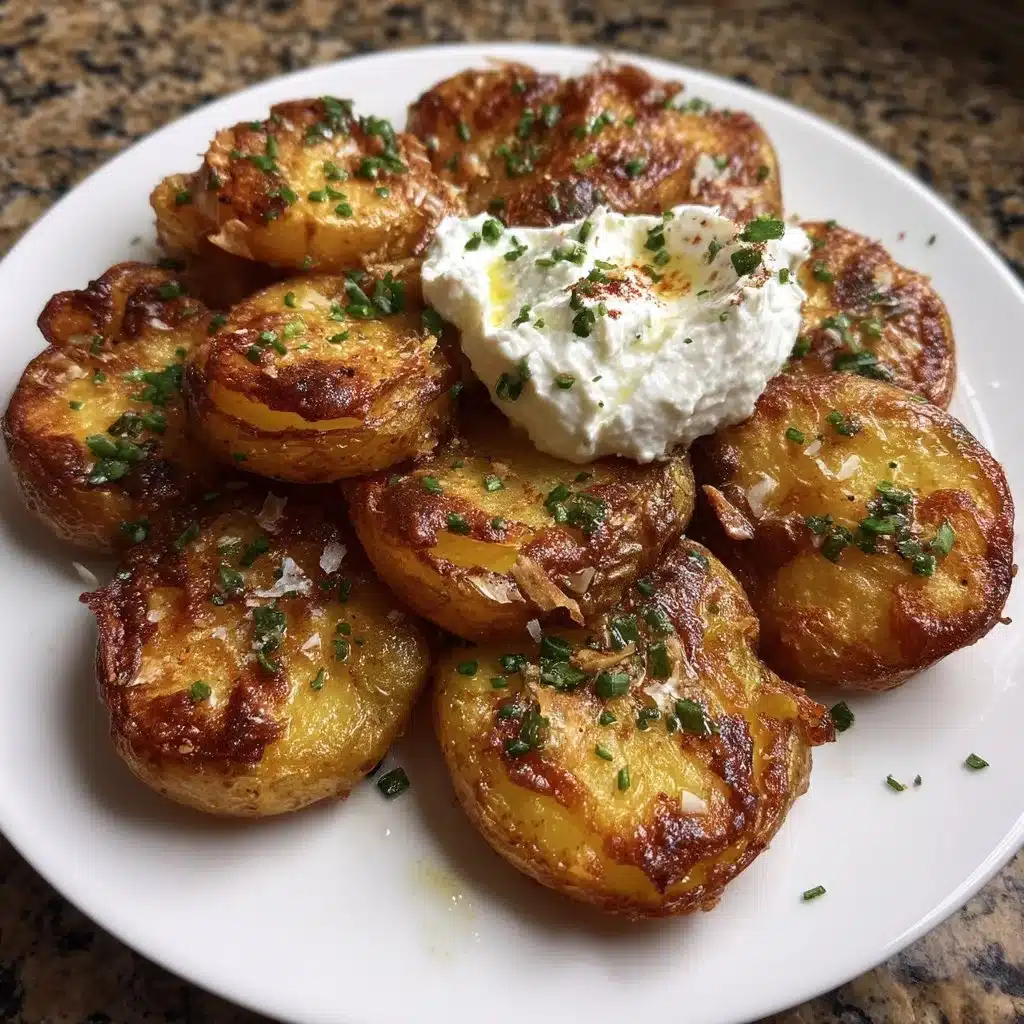 Crispy Smashed Potatoes with Whipped Ricotta 5 Crispy Smashed Potatoes with Whipped Ricotta