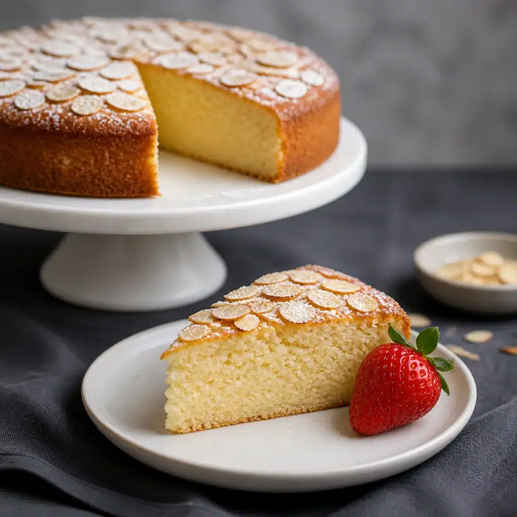 Almond Ricotta Custard Cake
