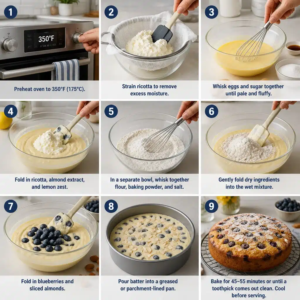 Delicious Blueberry Ricotta Almond Cake to Sweeten Your Day 9 Delicious Blueberry Ricotta Almond Cake to Sweeten Your Day