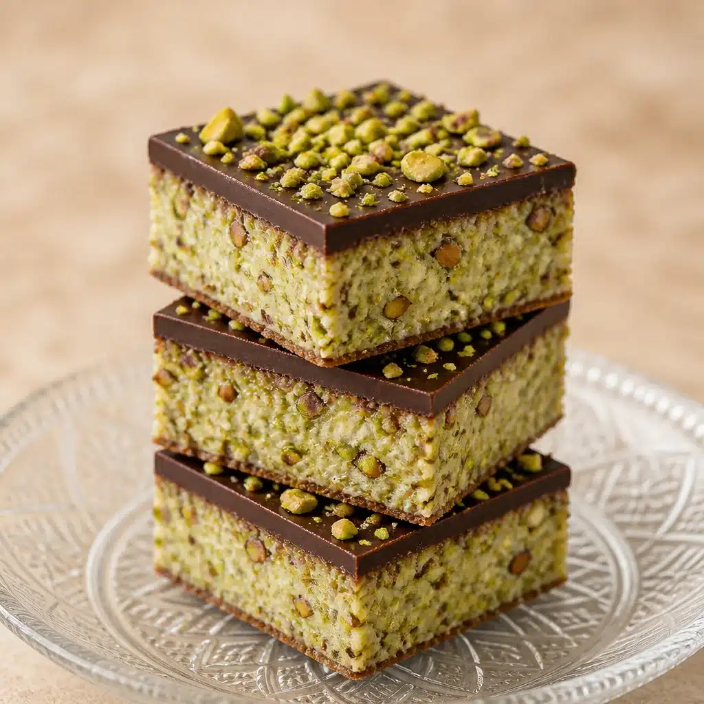 Pistachio Almond Ricotta Bars