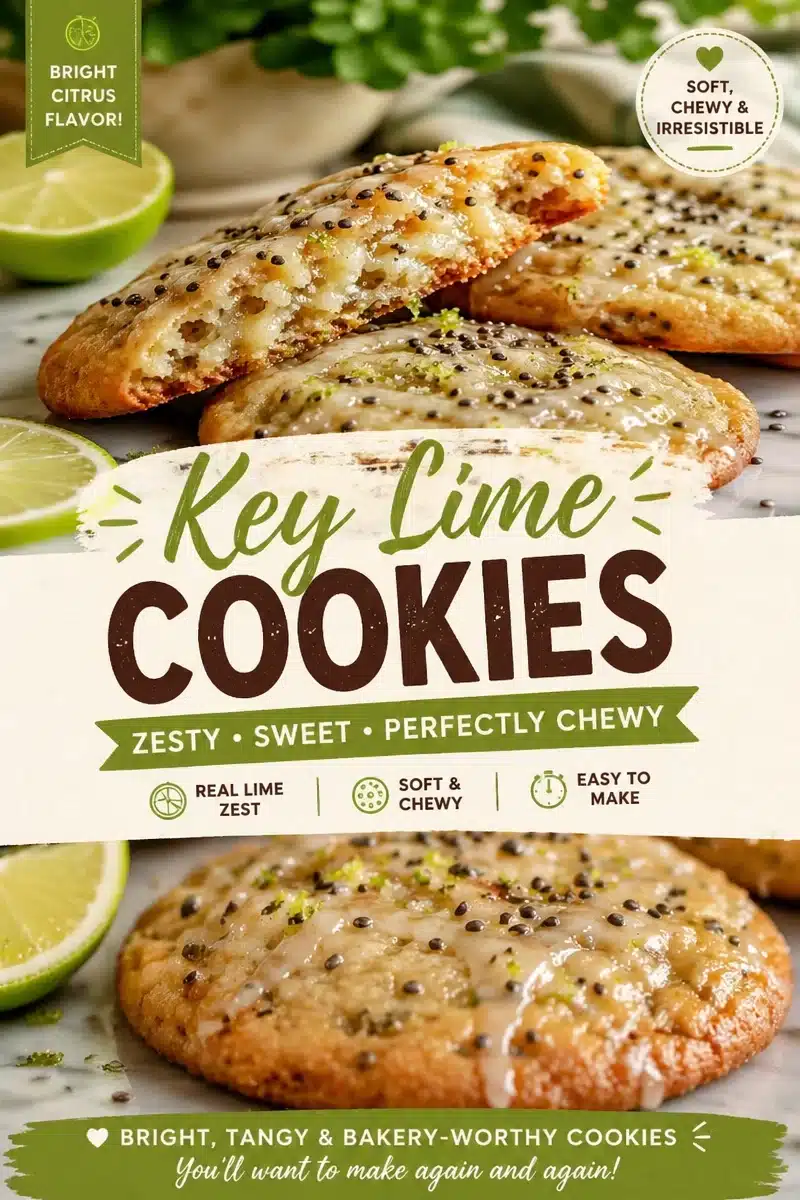 Deliciously Soft and Crunchy Key Lime Chia Cookies 10 Key Lime Chia Cookies (Soft + Crunchy)