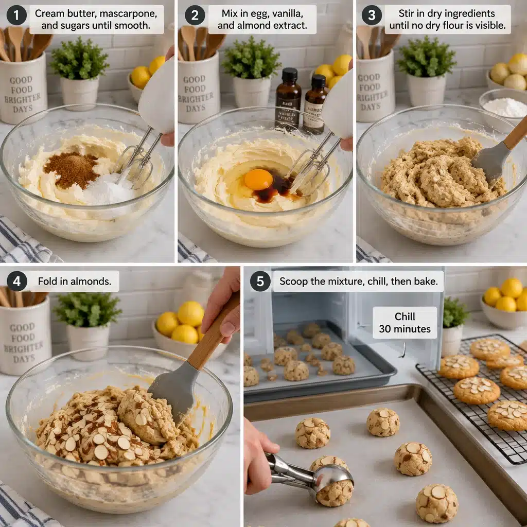Mascarpone Almond Cloud Cookies