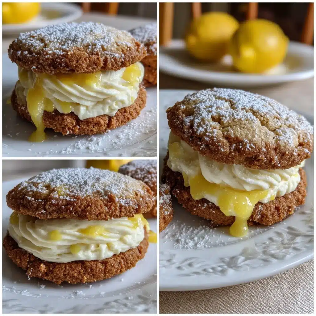 Frozen Lemon Mascarpone Cookie Sandwiches 6 Frozen Lemon Mascarpone Cookie Sandwiches
