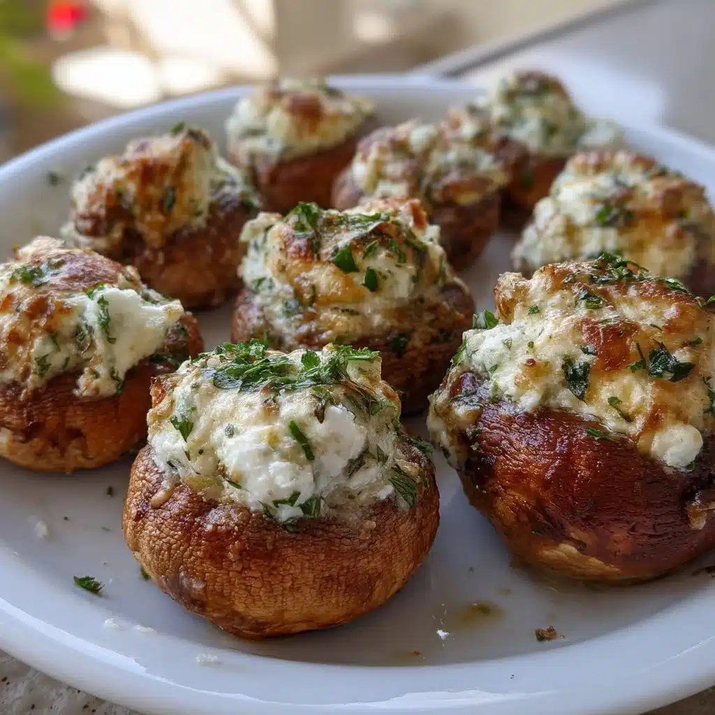 Herb Ricotta Stuffed Mushrooms 3 Herb Ricotta Stuffed Mushrooms