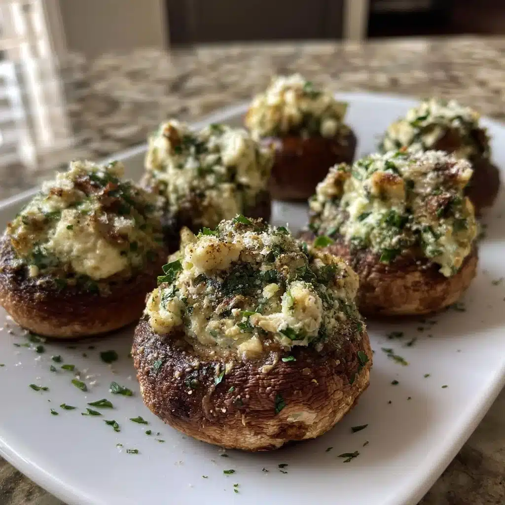 Herb Ricotta Stuffed Mushrooms 4 Herb Ricotta Stuffed Mushrooms