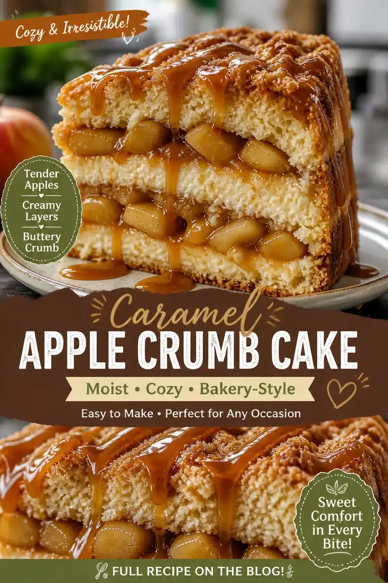 Caramel Apple Ricotta Cake
