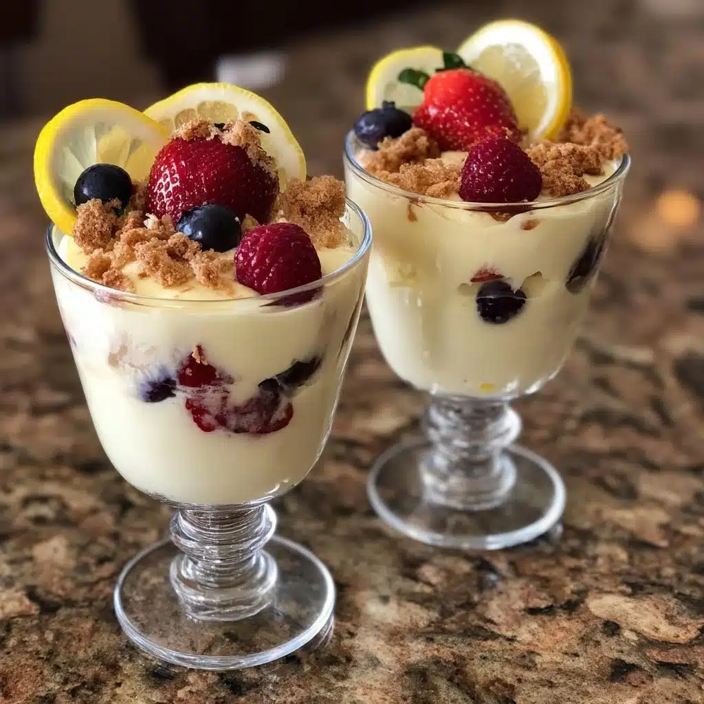 Lemon Berry Posset Parfaits