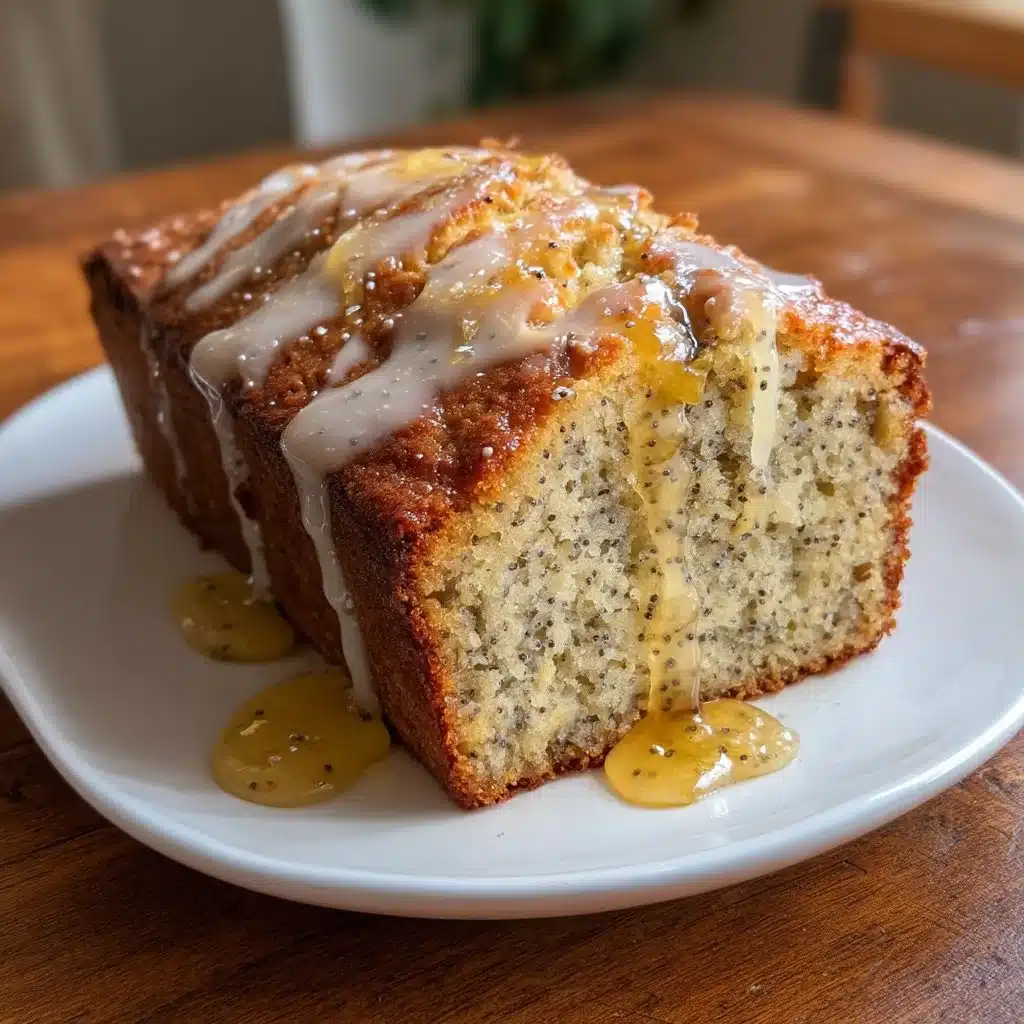 Lemon Poppy Seed Breakfast Cake with Honey Glaze 4 Lemon Poppy Seed Breakfast Cake with Honey Glaze