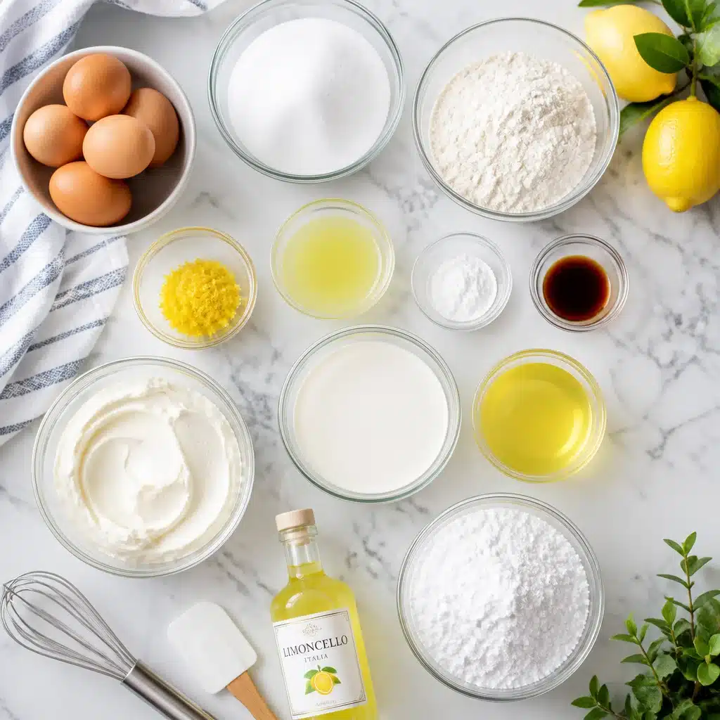 Limoncello Mascarpone Roll Cake
