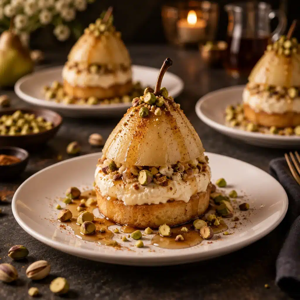 Maple Pear Ricotta Pudding Cake