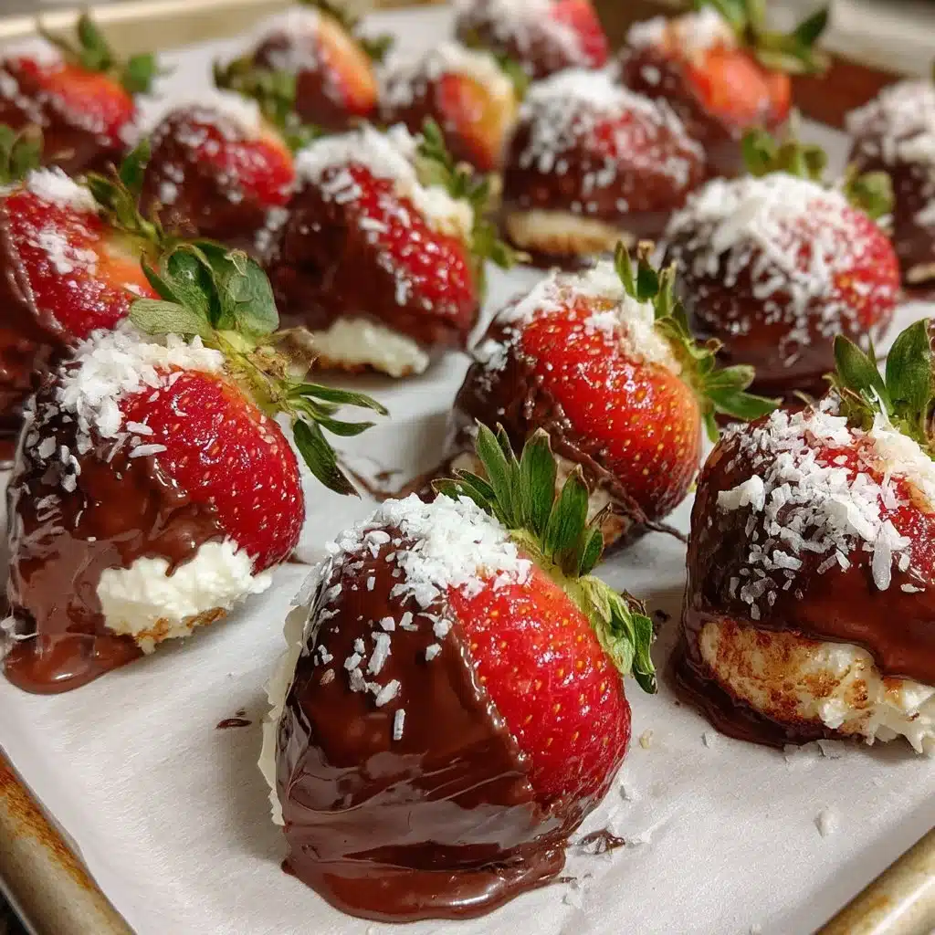 Mascarpone Filled Strawberries (Chocolate Dipped) 4 Mascarpone Filled Strawberries (Chocolate Dipped)